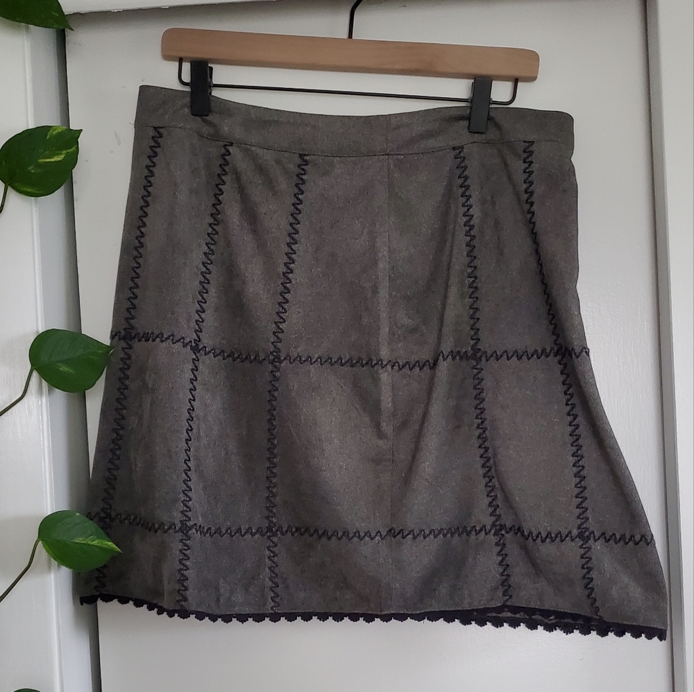 Faux Suede Skirt